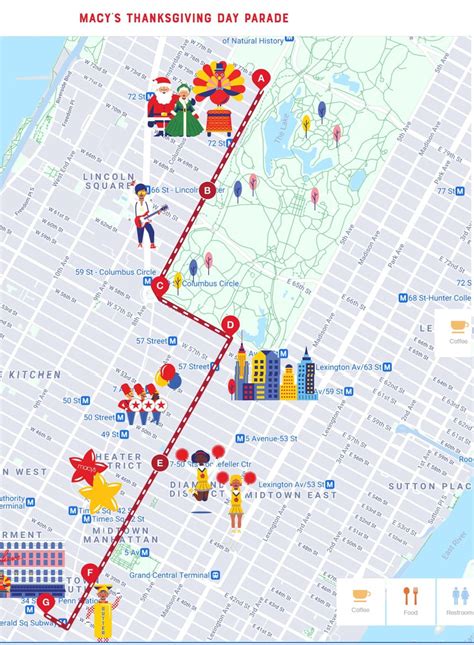 macy's parade route map.